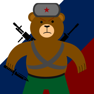 RUSSIAN FIGHTER's emblem