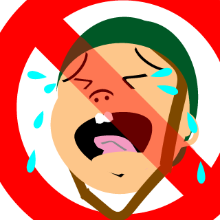 NO SCREAMING KID's emblem
