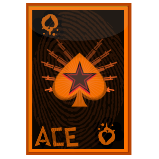 Beer and an Acesquad's emblem