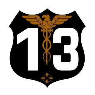 13 Reggimento Napoli's emblem