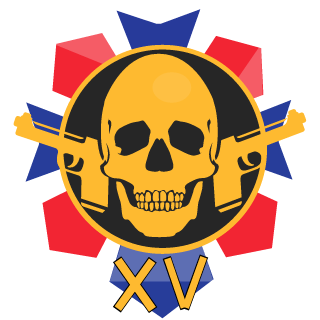 KEEP CALM XV IS HERE's emblem