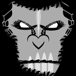 old monkeys with guns's emblem