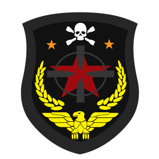 Shoot First Ask Later's emblem