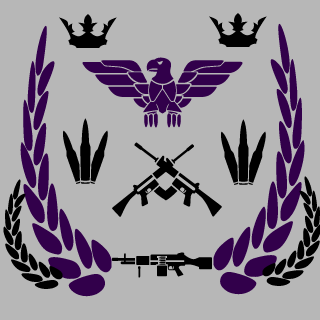 Above the rest's emblem