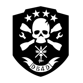 Death Before Dismount's emblem