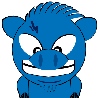 A Blue Pig's emblem
