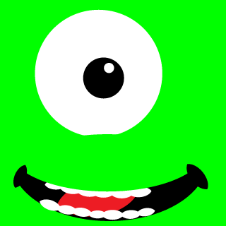 Mike Wazowski Fan Club's emblem