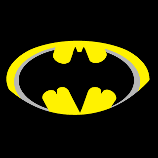Chrome Batman's emblem