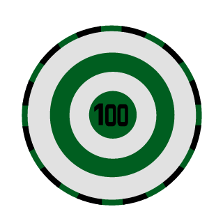 TARGET100's emblem
