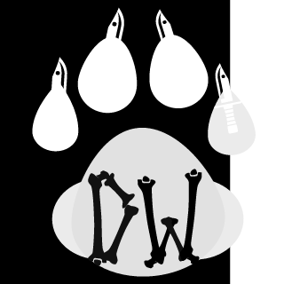 DW THE DOG OF WAR's emblem