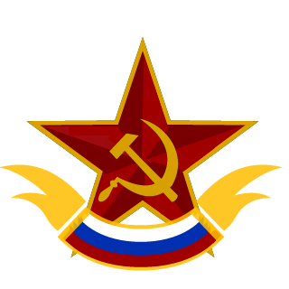 red army soldiers's emblem