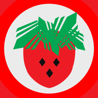Jordgubbspolisen's emblem